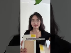 Messing und Edelstahl Metallnetz Laminatglas für individuelle Farben