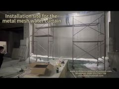 Stellen Sie für Sie spiralförmige Metallgittervorhänge mit Diamantlöchern zur Raumaufteilung vor