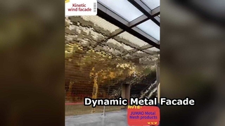 Kinetische Windfassaden-Metall-Architekturmaschen-Vorhangfassadenplatte kommerziell