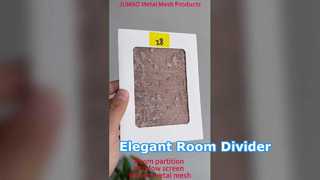 Raumteiler aus gewebtem Metallgeflecht, Drahtgeflecht, dekorativer Fensterschutz für den Innenbereich