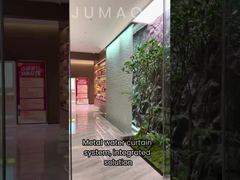 Moderner Luxus-Wasservorhang aus Edelstahl