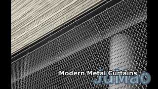 Metallspulenvorhänge, modernes Design