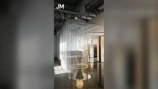 Moderne architektonische Mesh-Vorhänge aus Aluminiumspulen-Drapierung