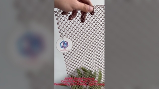 Bunte Metallvorhänge, Metallgittervorhänge, dekorative Metallvorhänge, personalisierbar, leichter Luxus