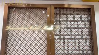 Aktuelles Aufnahmevideo eines dekorativen Metallgewebes