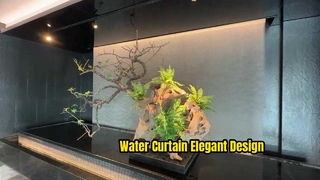 Wasservorhang aus Edelstahl, elegantes, modernes Design