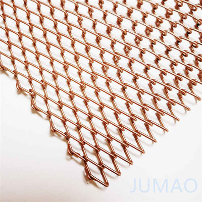 Rhombic Hole Messing Wire Mesh Vorhänge Decken Dekoration