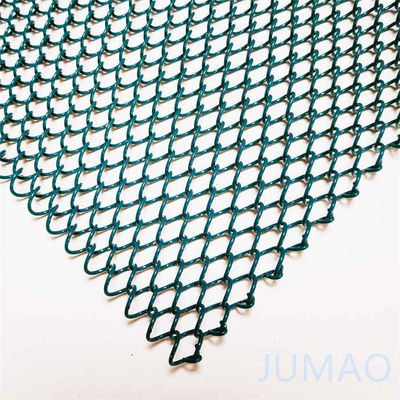 40ft Flexible Wire Metal Mesh Vorhänge Fassaden Grasgrün