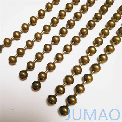 10mm Stahl Metall Perlen Kugelvorhänge Bronze Scheer Vorhänge mit Goldperlen