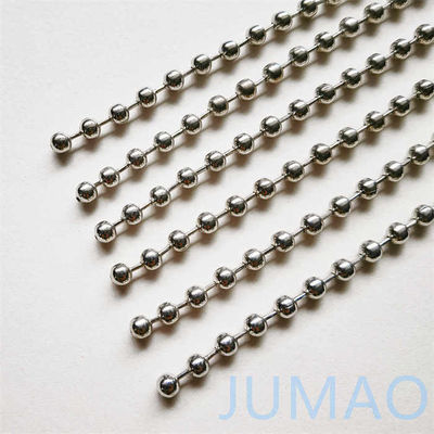 6 mm Chrom Metallkugel Silber Perlen Vorhänge Kette für Fenster Trennwand