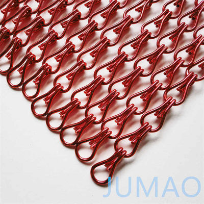 Anodisierte Aluminiumkettenverbindung Tür Vorhangschirm für Treppenteiler