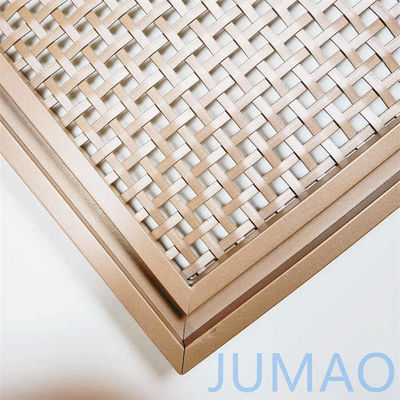 OEM Dekorative Mesh Raum Trennscheibe Architektonische Drahtnetzplatten für Restaurant