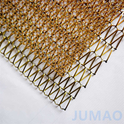 Spirale Kupfer Aluminium Metallnetz Vorhang Textur für gewerbliche Räume