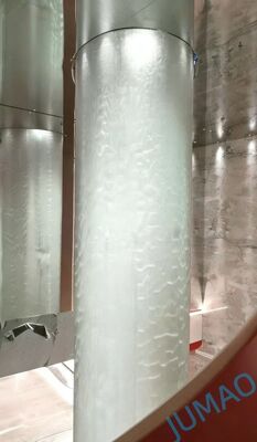 Innovative Metal Mesh Water Wall Providing Stunning Visual Effects