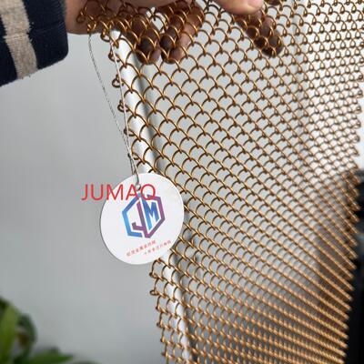 Kunstwerk Dekoratives Metallnetz Aufzugskleidung Architektonisches Gewebtes Metallnetz