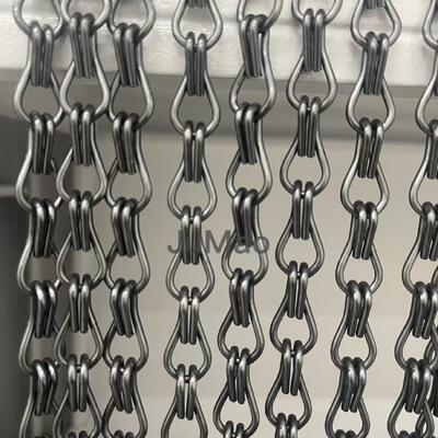Aluminium-Kettenvorhänge Metall-Kettennetzvorhänge Temperaturbeständigkeit Minus 40 Grad Celsius Bis 200 Grad Celsius Entwickelt, Um Dem Raum Zu Entsprechen