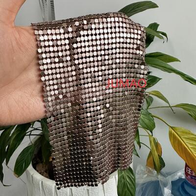 Dekorativer Metallgitter-Vorhang, Metall-Pailletten-Vorhänge, Trennwand für den Innenbereich