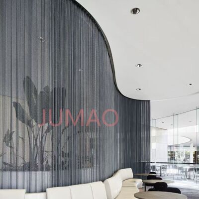 Luxury Modern Spiral Aluminum Metal Mesh Curtains with Sliding Decorative Coil Drapery for Interior Partition